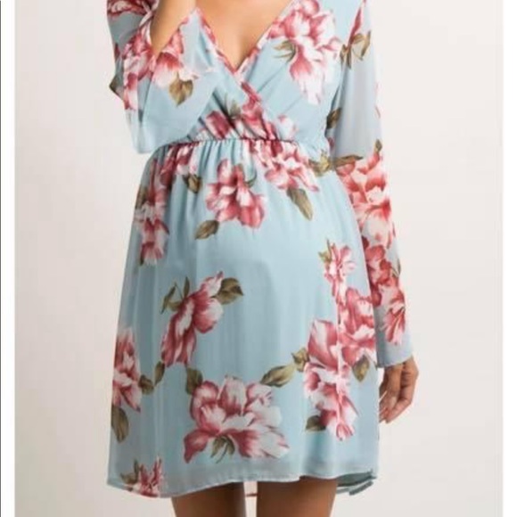 Size medium maternity dress! Wore one time for baby shower! - Picture 2 of 3